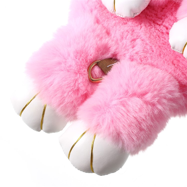 Cute Cartoon Rabbit Soft Plush Shoulder Bag Backpack, Size: 36 x 18cm - Rose-8