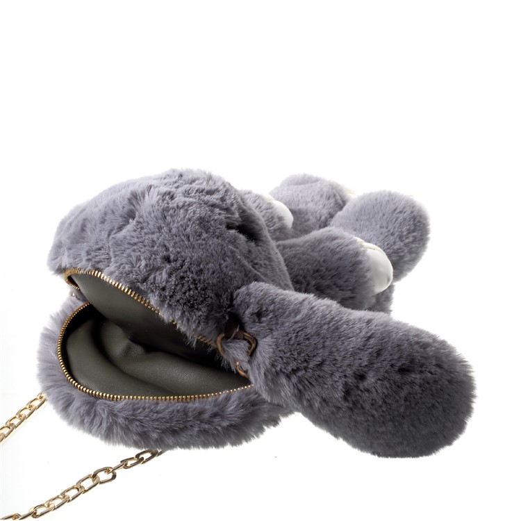 Cute Cartoon Rabbit Shopping Shoulder Bag Backpack, Size: 36 x 18cm - Grey-11