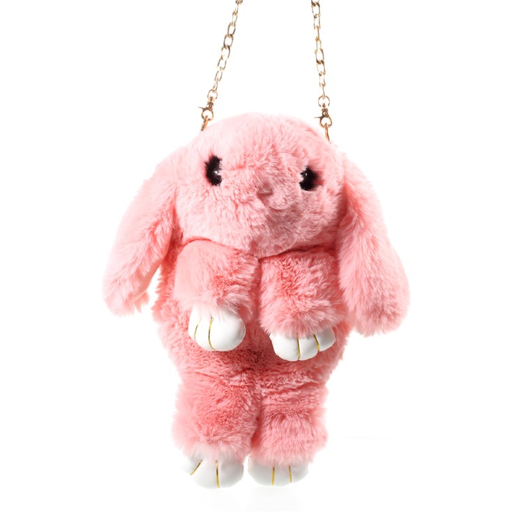 Cute Cartoon Rabbit Casual Shoulder Bag Backpack, Size: 36 x 18cm - Pink-1