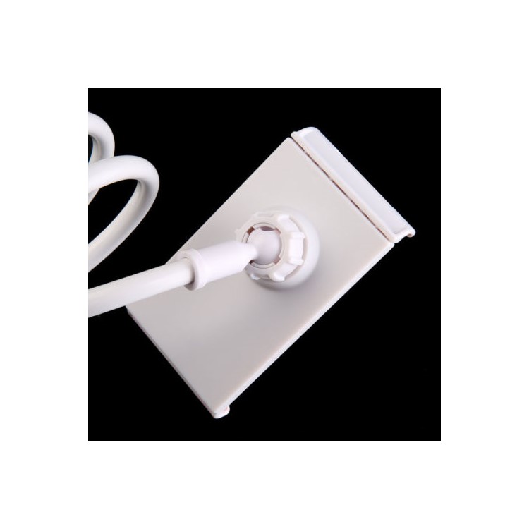Universal Gooseneck Lazy 360 Degree Rotating Desktop Stand Mount Holder for Smartphone Tablet - White-3