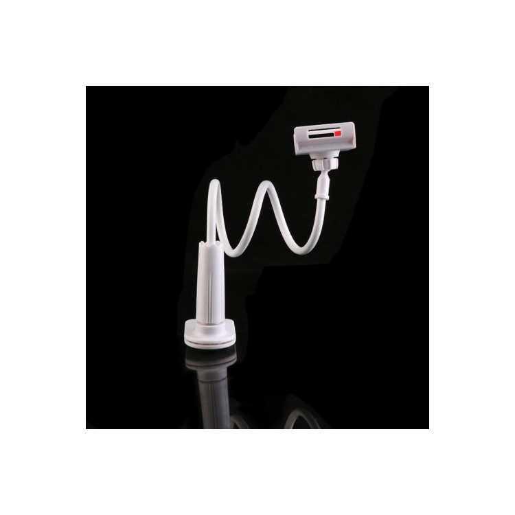 Universal Gooseneck Lazy 360 Degree Rotating Desktop Stand Mount Holder for Smartphone Tablet - White-4