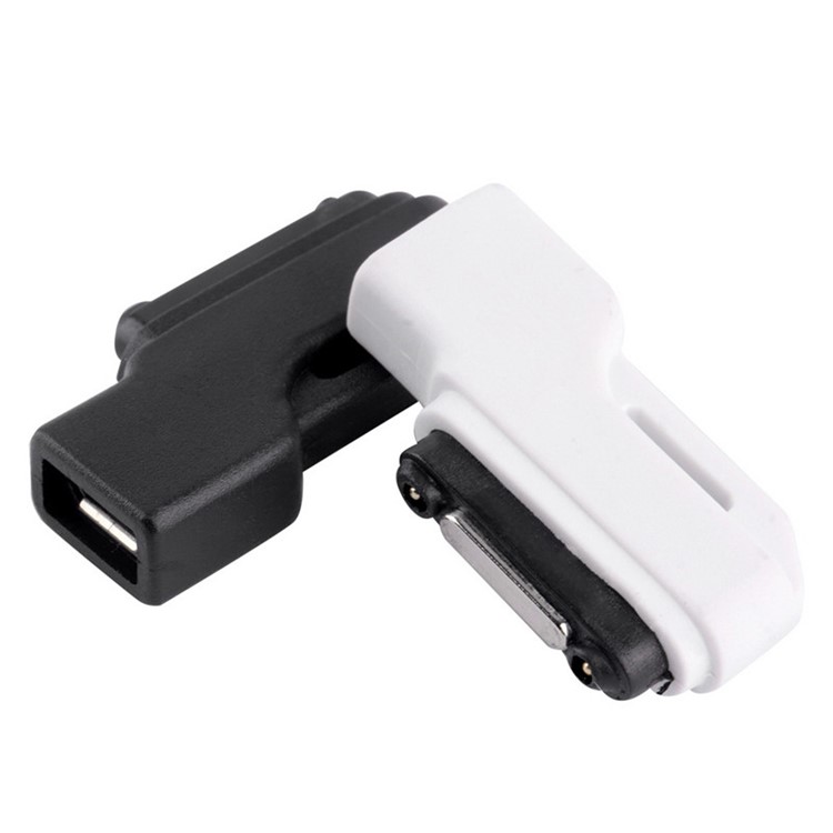 Micro USB to Magnetic Charger Adapter Converter for Sony Xperia Z3/Z2/Z1 L39H - Black-6