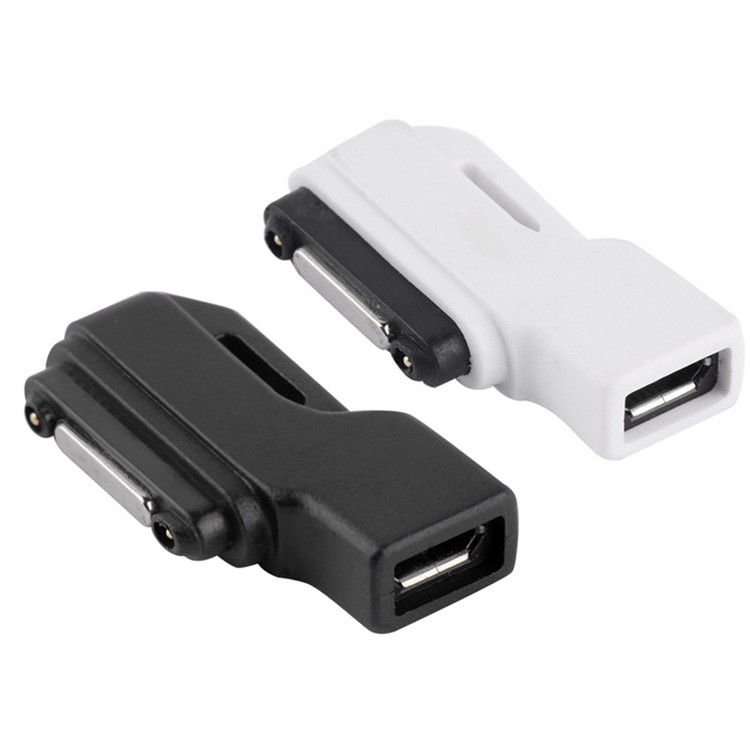 Micro USB to Magnetic Charger Adapter Converter for Sony Xperia Z3/Z2/Z1 L39H - Black-7