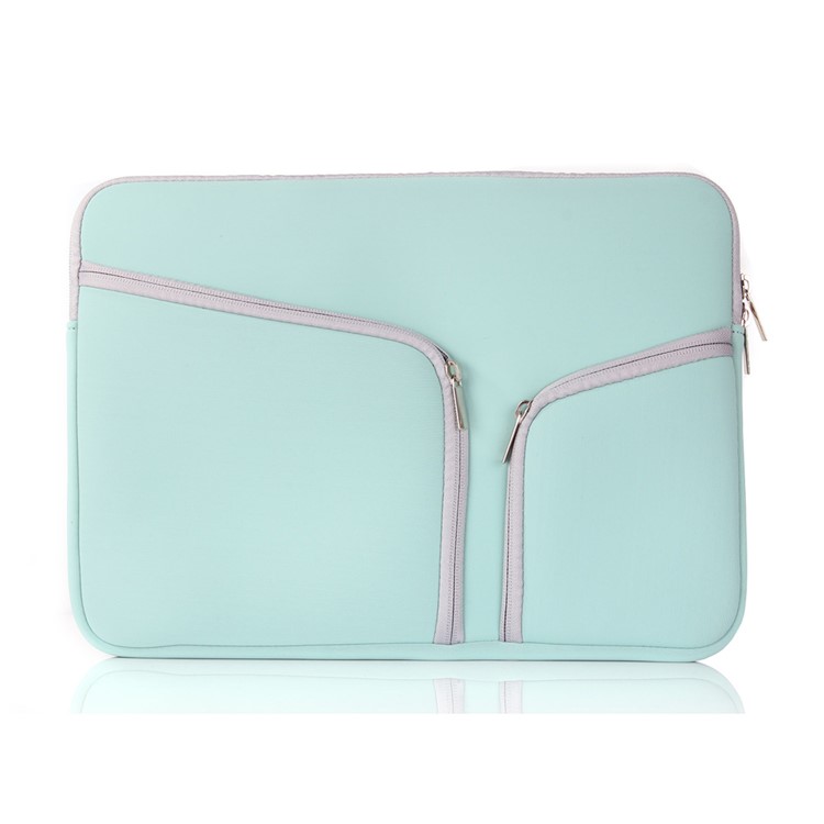 Sac à Fermeture Éclair Double Universel Pour MacBook Air 11,6 Pouces / MacBook 12 Pouces Avec Écran de Rétine - Cyan