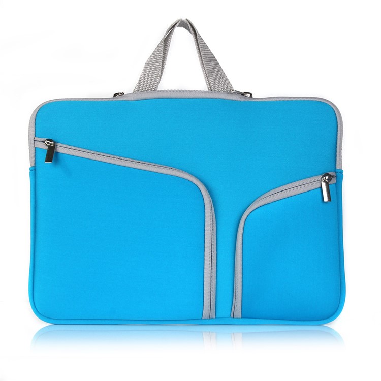 Universal Dual Zipper Pocket Sleeve Case for MacBook Air 11.6 inch / MacBook 12-inch with Retina Display - Blue-1