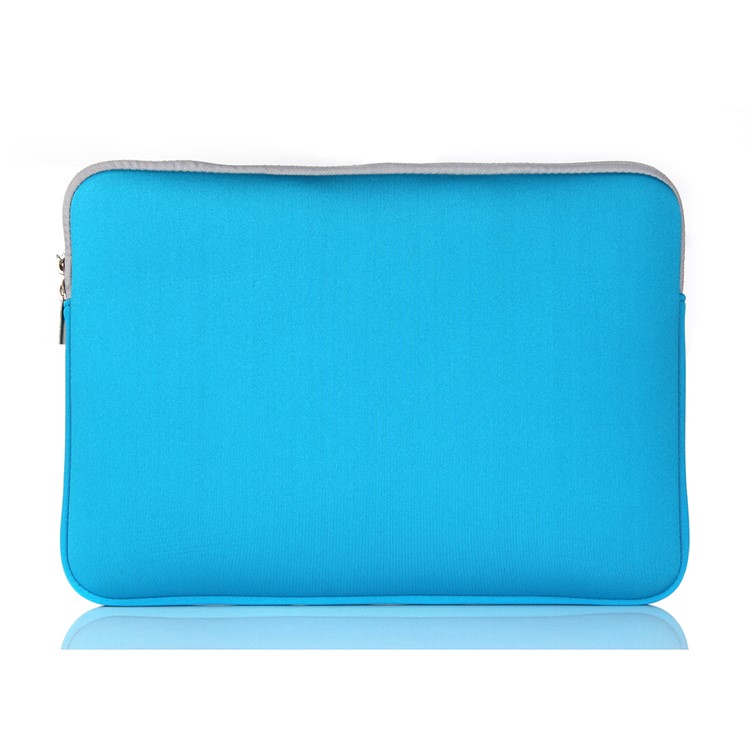 Étui à Manches de Poche à Fermeture Éclair à Double Fermeture à la Ferme Pour MacBook Air 11,6 Pouces / MacBook 12 Pouces Avec Écran de Rétine - Bleu-3