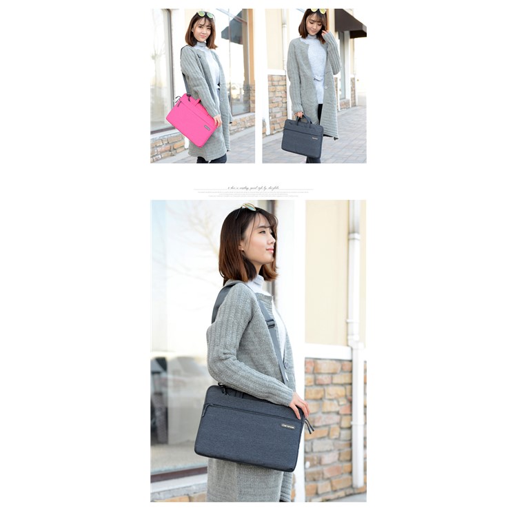CARTINOE Starry Series Handbag Shoulder Bag for 11.6-inch Apple MacBook Air - Black-7