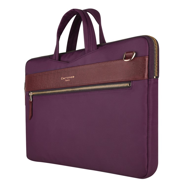CARTINOE London Style Series Handtasche Schulter Laptop Tasche für MacBook Air 13.3 inch - Lila-3