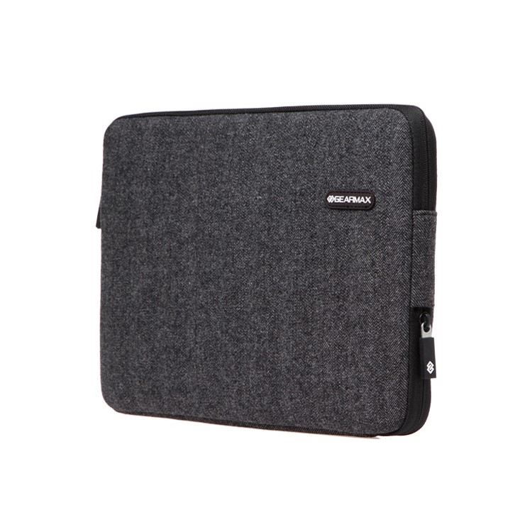GEARMAX England Style Laptop Sleeve Bag for MacBook 13.3 inch iPad Pro, Size: 36 x 26cm - Black-2