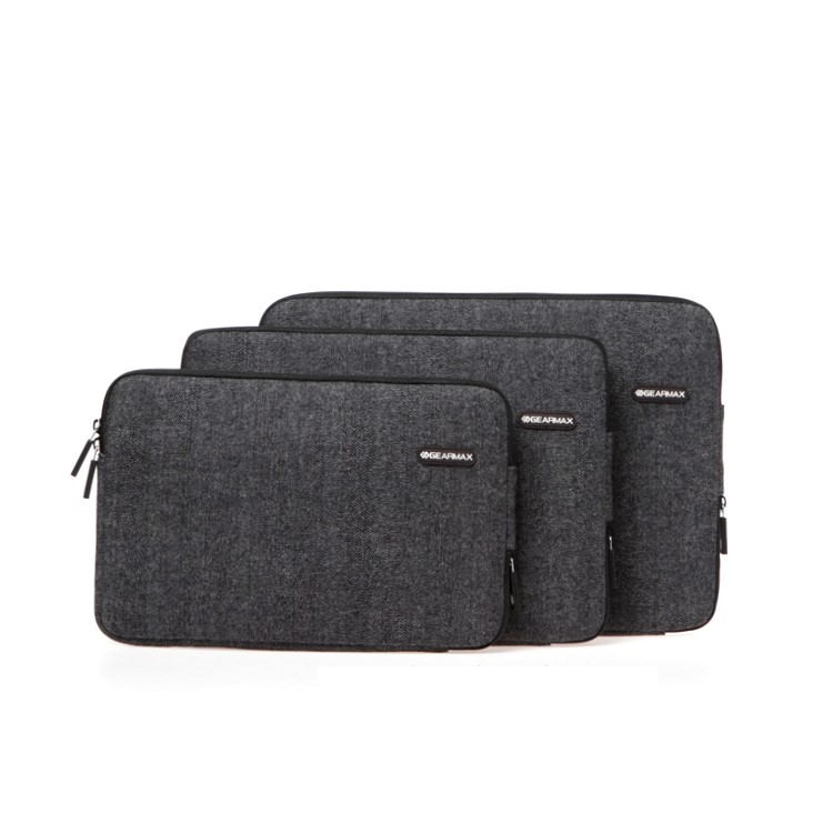 GEARMAX England Style Laptop Sleeve Bag for MacBook 13.3 inch iPad Pro, Size: 36 x 26cm - Black-4