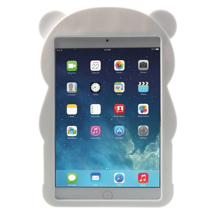 3D Lovely Panda Soft Silicone Case for iPad Mini 2 / iPad Mini - Black-2