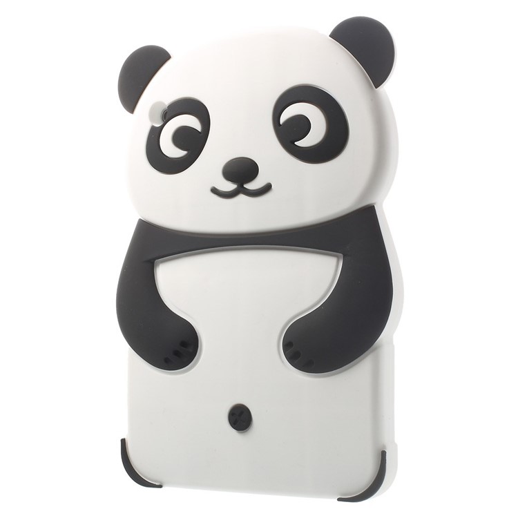 3D Lovely Panda Soft Silicone Case for iPad Mini 2 / iPad Mini - Black-3