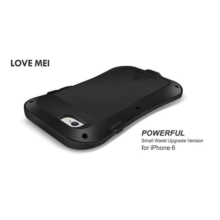 LOVE MEI Small Waist Dropproof Shockproof Dustproof Cover for iPhone 6 6s 4.7 - Black-2