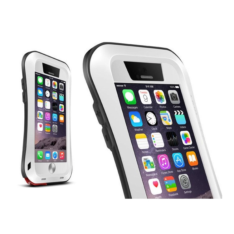 LOVE MEI Small Waist Dropproof Shockproof Dustproof Cover for iPhone 6 6s 4.7 - White-1
