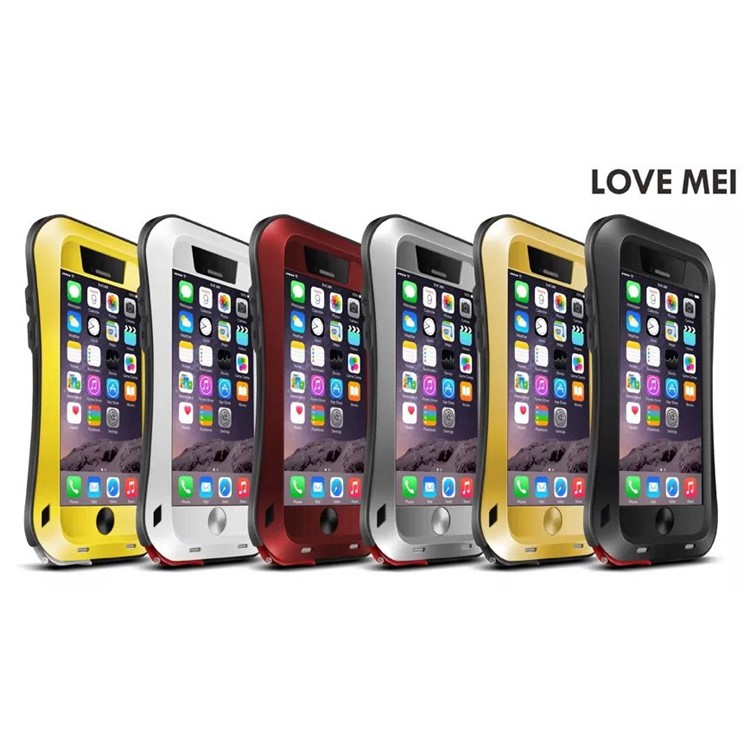 LOVE MEI Small Waist Dropproof Shockproof Dustproof Cover for iPhone 6 6s 4.7 - Red-2