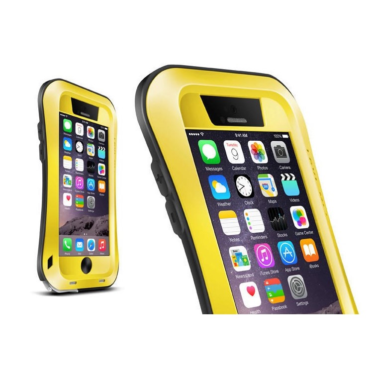 LOVE MEI Small Waist Dropproof Shockproof Dustproof Cover for iPhone 6 6s 4.7 - Yellow-1