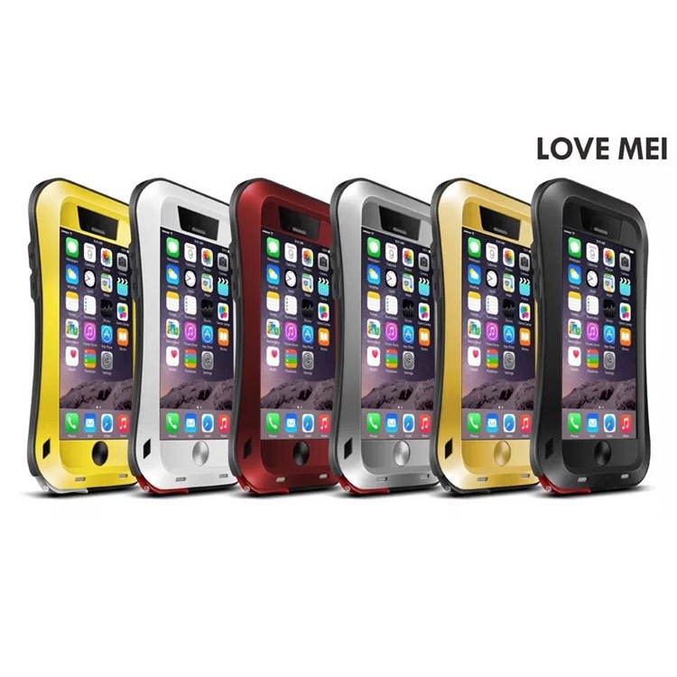 LOVE MEI Small Waist Dropproof Shockproof Dustproof Cover for iPhone 6 6s 4.7 - Yellow-2