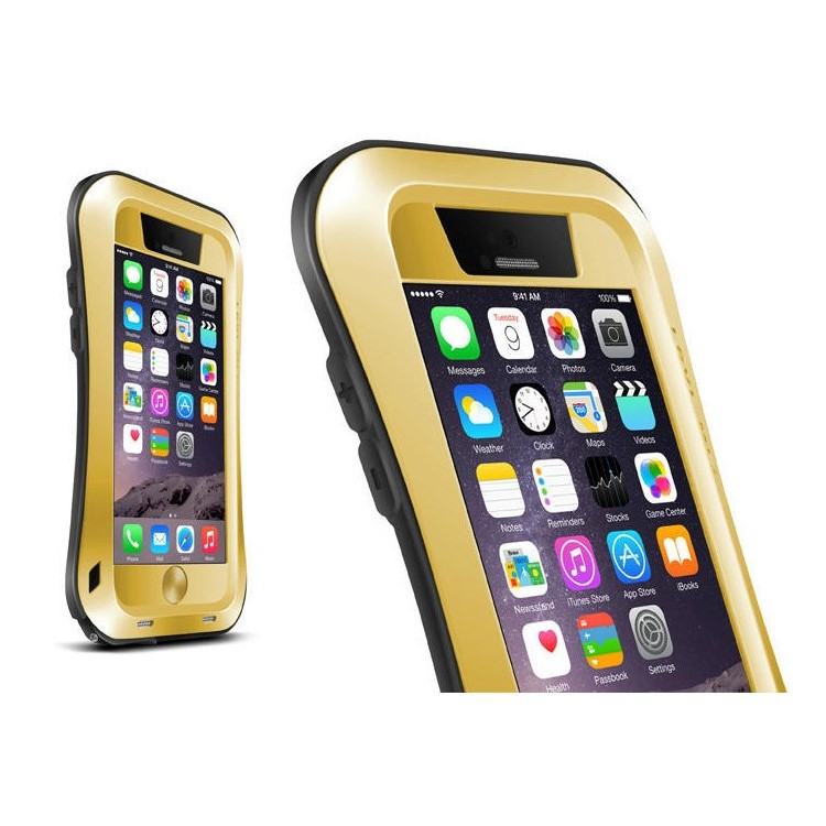 LOVE MEI Small Waist Dropproof Shockproof Dustproof Cover for iPhone 6 6s 4.7 - Gold-1