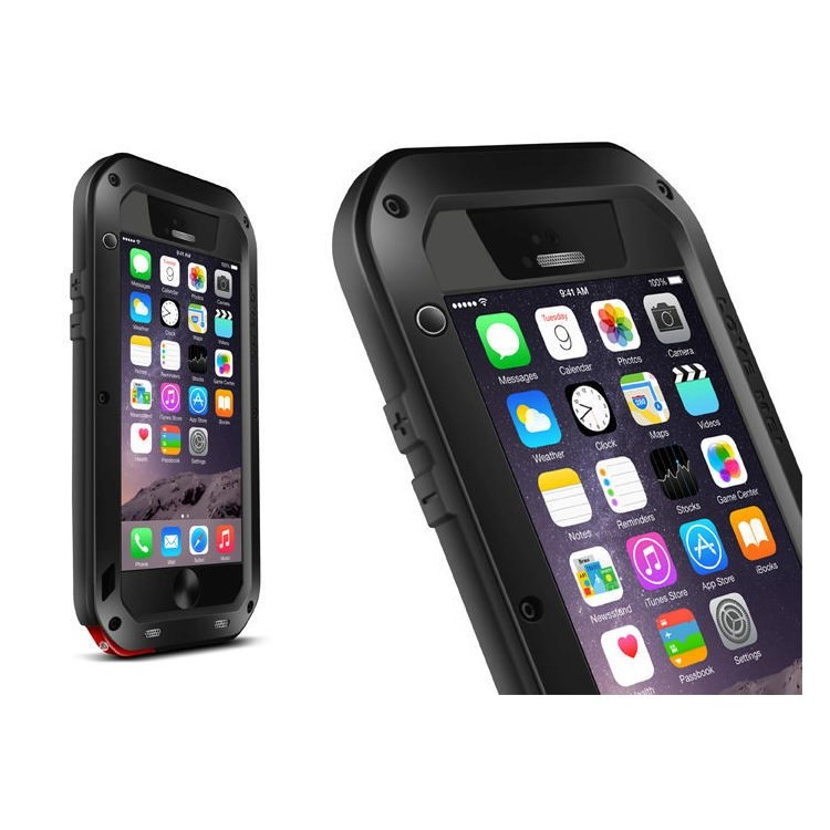 LOVE MEI Powerful Dropproof Shockproof Dustproof Case for iPhone 6 6s 4.7 - Black-1