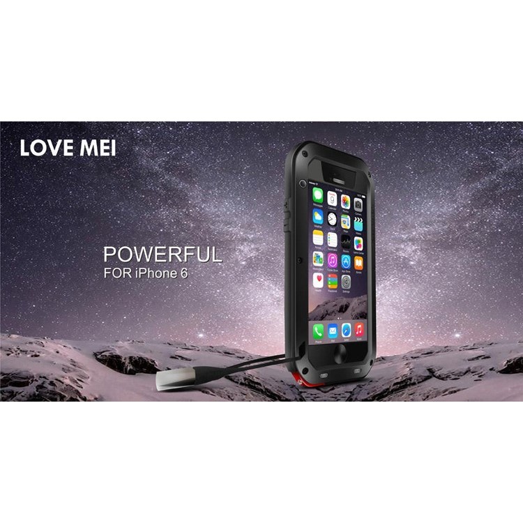 LOVE MEI Powerful Dropproof Shockproof Dustproof Case for iPhone 6 6s 4.7 - Black-9