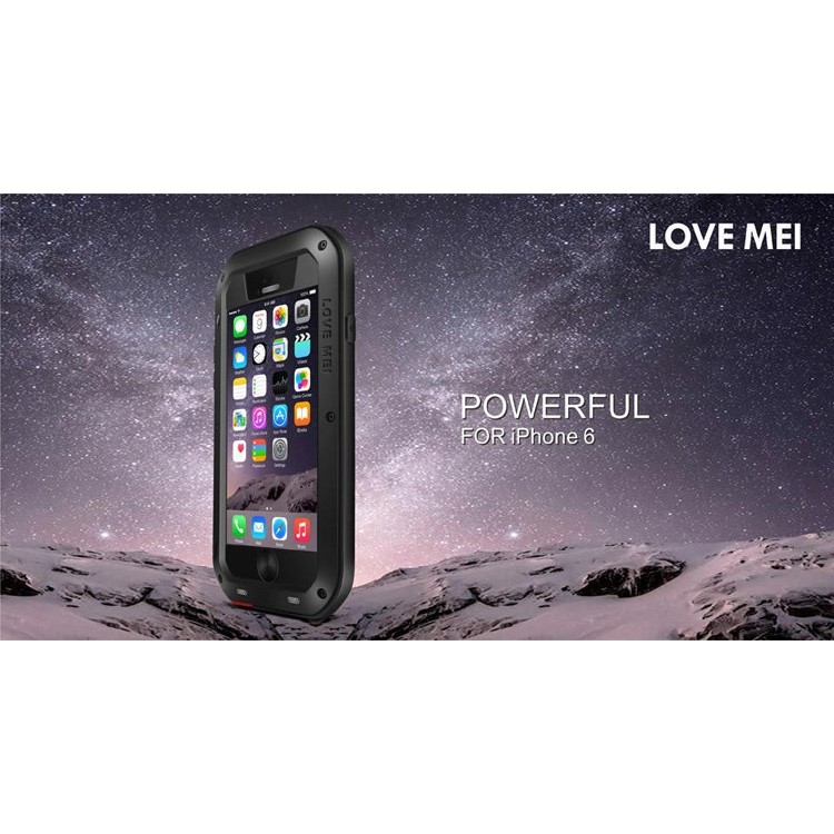 LOVE MEI Powerful Dropproof Shockproof Dustproof Case for iPhone 6 6s 4.7 - Black-10