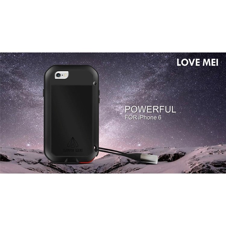 LOVE MEI Powerful Dropproof Shockproof Dustproof Case for iPhone 6 6s 4.7 - Black-12
