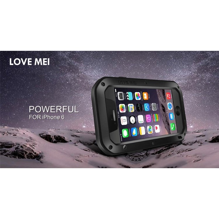 LOVE MEI Powerful Dropproof Shockproof Dustproof Case for iPhone 6 6s 4.7 - Black-15