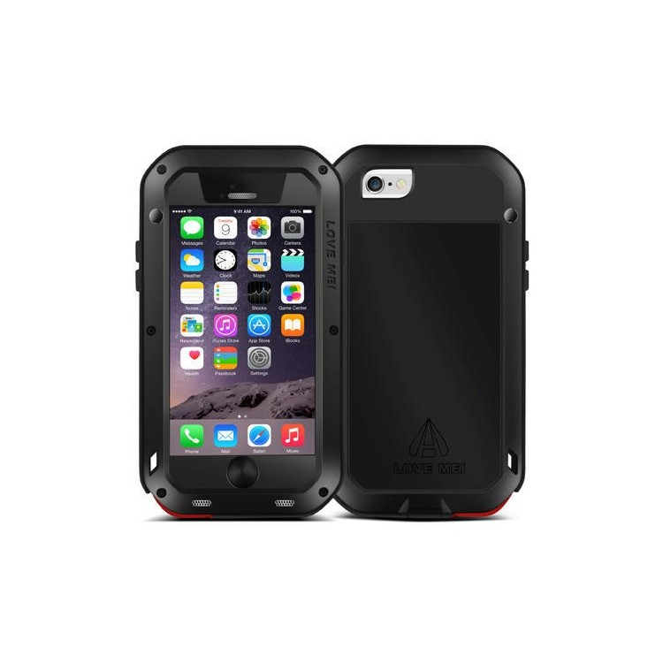 LOVE MEI Powerful Dropproof Shockproof Dustproof Case for iPhone 6 6s 4.7 - Black-8