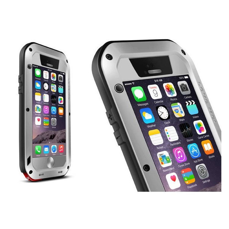LOVE MEI Powerful Dropproof Shockproof Dustproof Case for iPhone 6 6s 4.7 - Silver-1