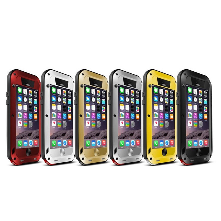 LOVE MEI Powerful Dropproof Shockproof Dustproof Cover for iPhone 6 6s - Red-2