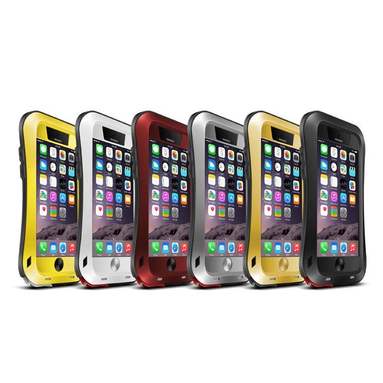 LOVE MEI for iPhone 6 Plus / 6s Plus Small Waist Dropproof Shockproof Dustproof Cover - Black-13