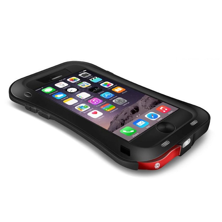 LOVE MEI for iPhone 6 Plus / 6s Plus Small Waist Dropproof Shockproof Dustproof Cover - Black-2