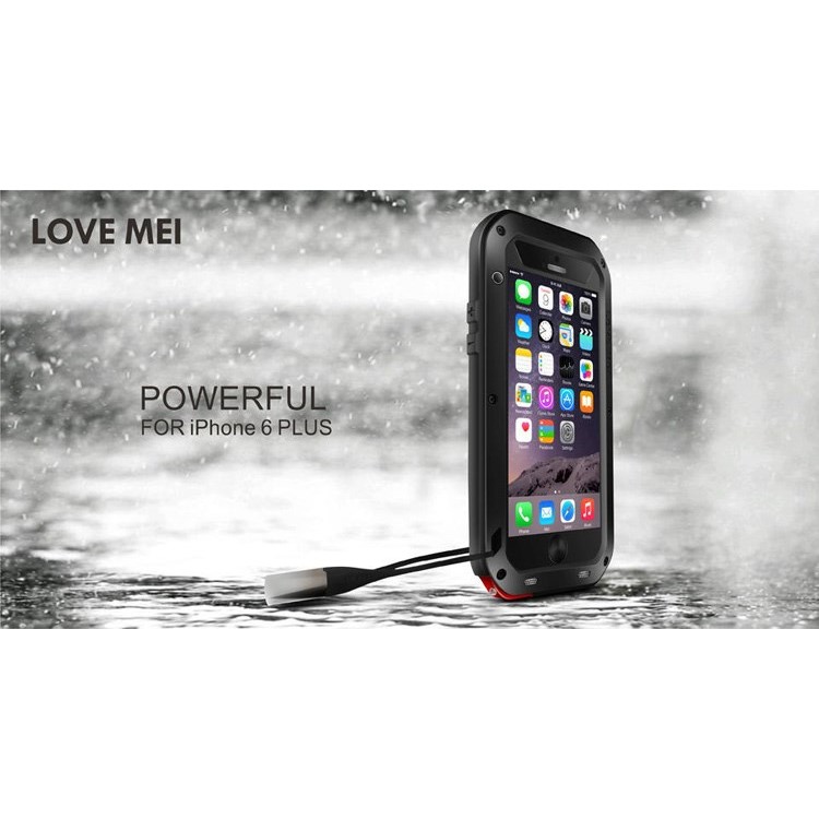 LOVE MEI Dropproof Shockproof Dustproof Case for iPhone 6 Plus / 6s Plus - Black-9