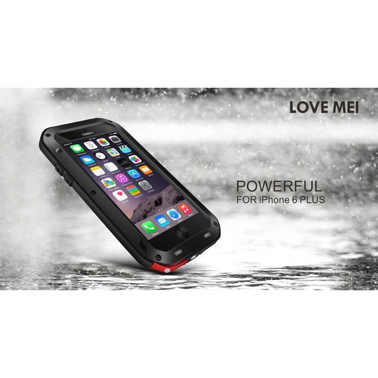 LOVE MEI Dropproof Shockproof Dustproof Case for iPhone 6 Plus / 6s Plus - Black-10