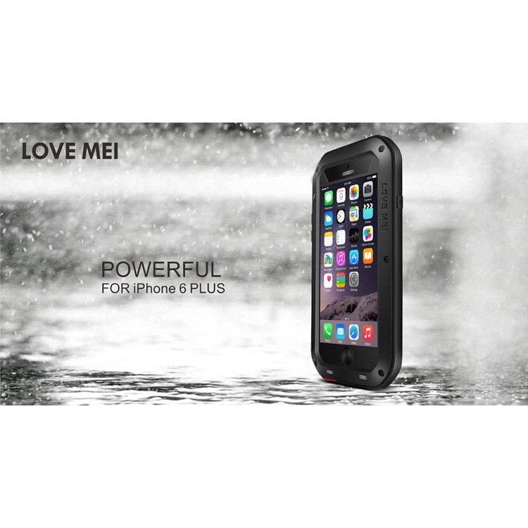 LOVE MEI Dropproof Shockproof Dustproof Case for iPhone 6 Plus / 6s Plus - Black-11