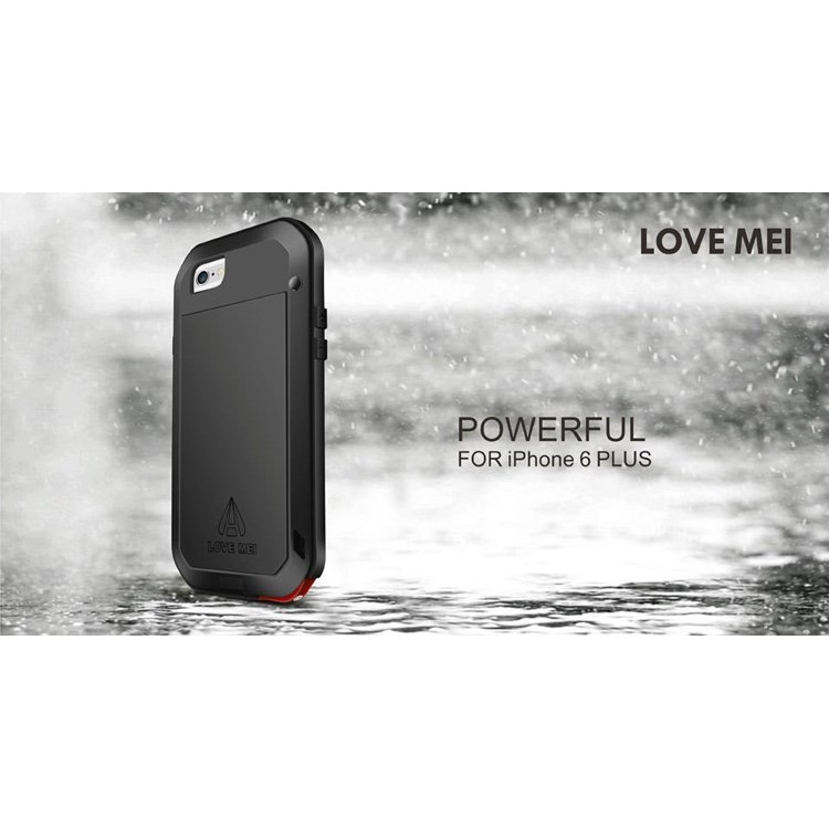 LOVE MEI Dropproof Shockproof Dustproof Case for iPhone 6 Plus / 6s Plus - Black-12