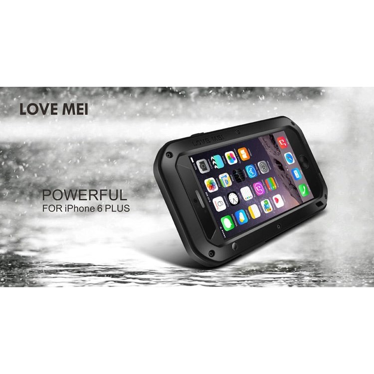 LOVE MEI Dropproof Shockproof Dustproof Case for iPhone 6 Plus / 6s Plus - Black-15