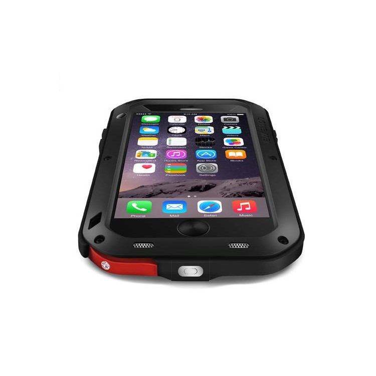LOVE MEI Dropproof Shockproof Dustproof Case for iPhone 6 Plus / 6s Plus - Black-2