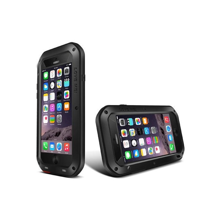 LOVE MEI Dropproof Shockproof Dustproof Case for iPhone 6 Plus / 6s Plus - Black-6