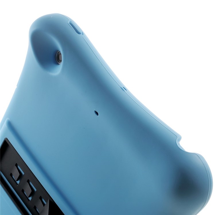 Hard Plastic/Soft Silicone Protective Case with Stand for iPad Mini 3 - Blue-7