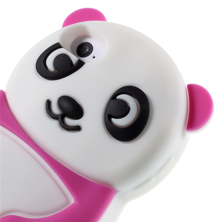 Cute 3D Panda Soft Silicone Case for iPod Touch 6 / Touch 5 - Rose-4