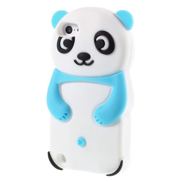 Cute 3D Panda Soft Silicone Cover for iPod Touch 6 / Touch 5 - Blue-3