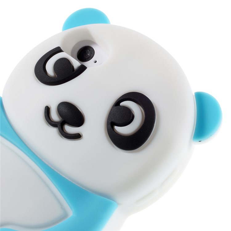 Cute 3D Panda Soft Silicone Cover for iPod Touch 6 / Touch 5 - Blue-4