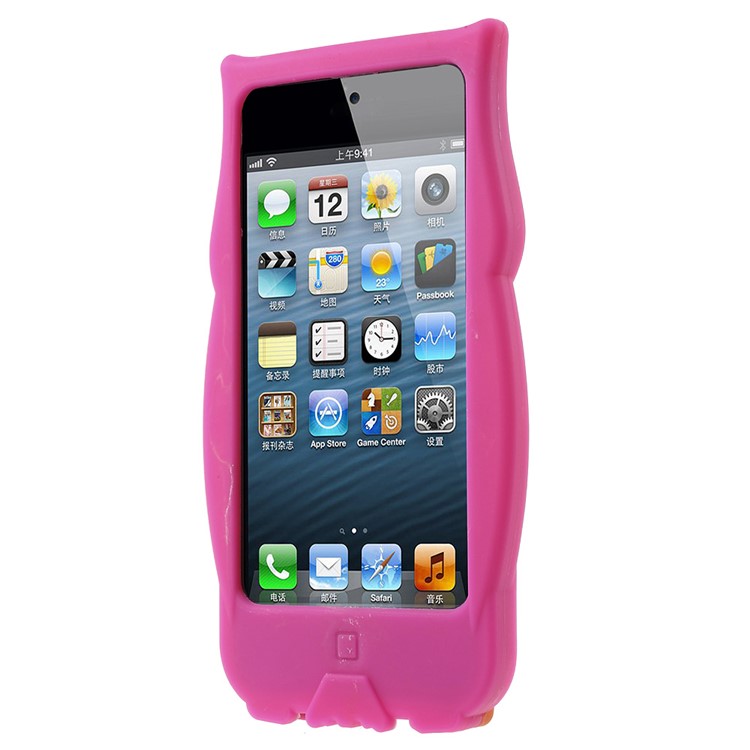 Owl Shape Silicone Protective Cover for iPod Touch 6 / Touch 5 - Rose-2
