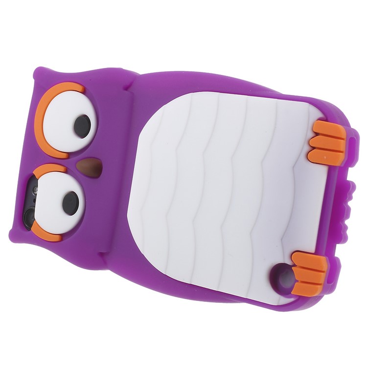 Owl Shape Silicone Protective Case for iPod Touch 6 / Touch 5 - Purple-4