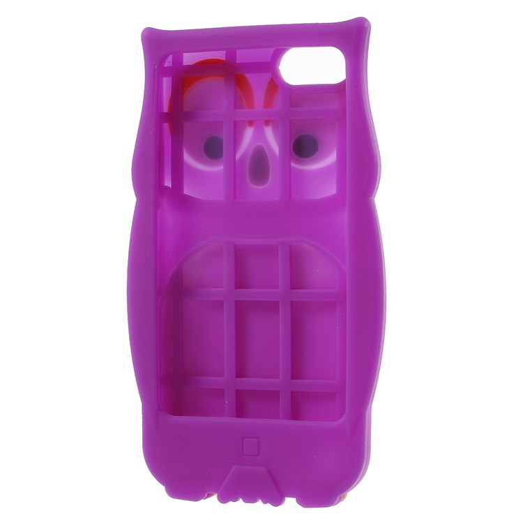 Owl Shape Silicone Protective Case for iPod Touch 6 / Touch 5 - Purple-5