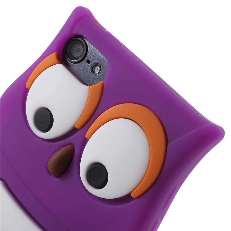 Owl Shape Silicone Protective Case for iPod Touch 6 / Touch 5 - Purple-7
