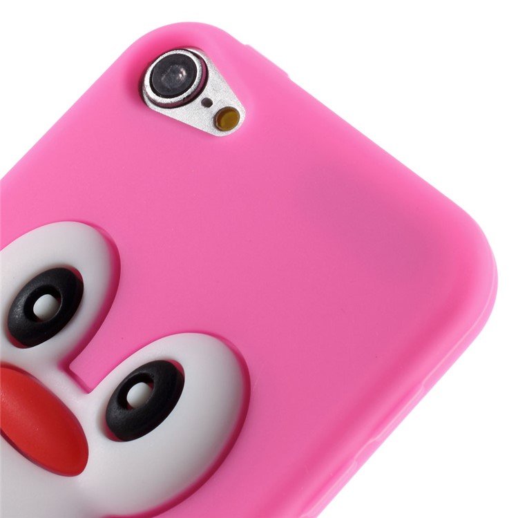 3D Penguin Silicone Protective Cover for iPod Touch 5 / Touch 6 - Rose-4