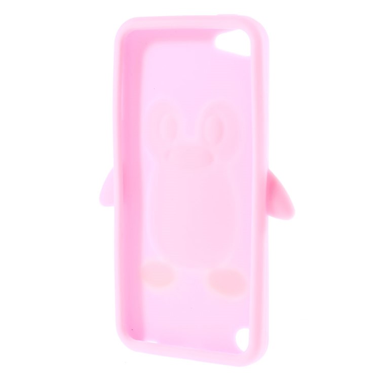 3D Penguin Silicone Shell for iPod Touch 5 / Touch 6 - Pink-6
