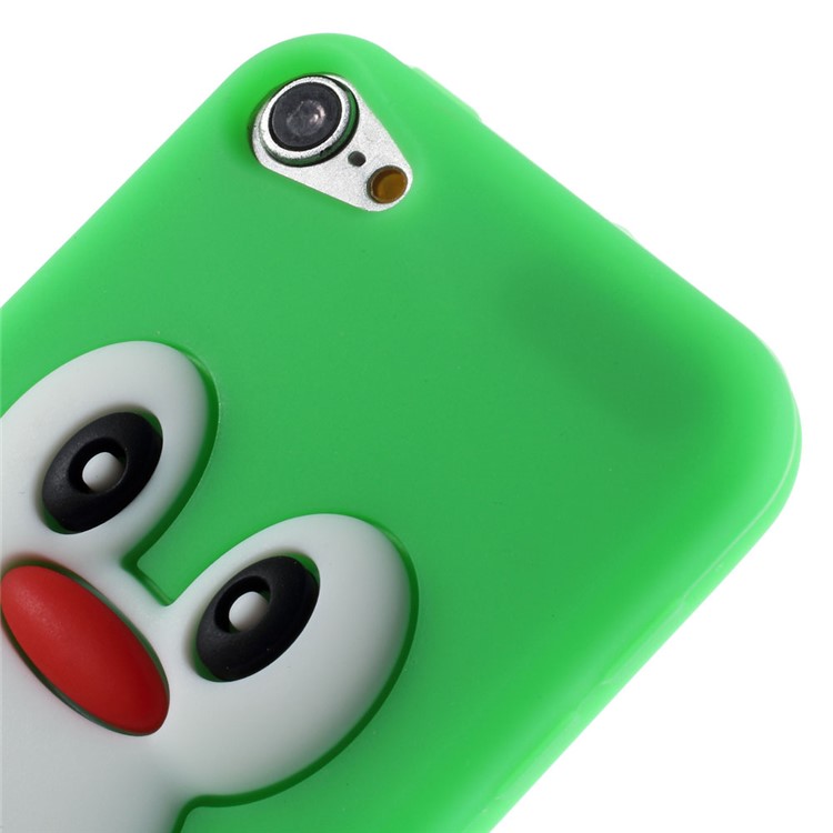 3D Penguin Silicone Cover for iPod Touch 5 / Touch 6 - Green-4